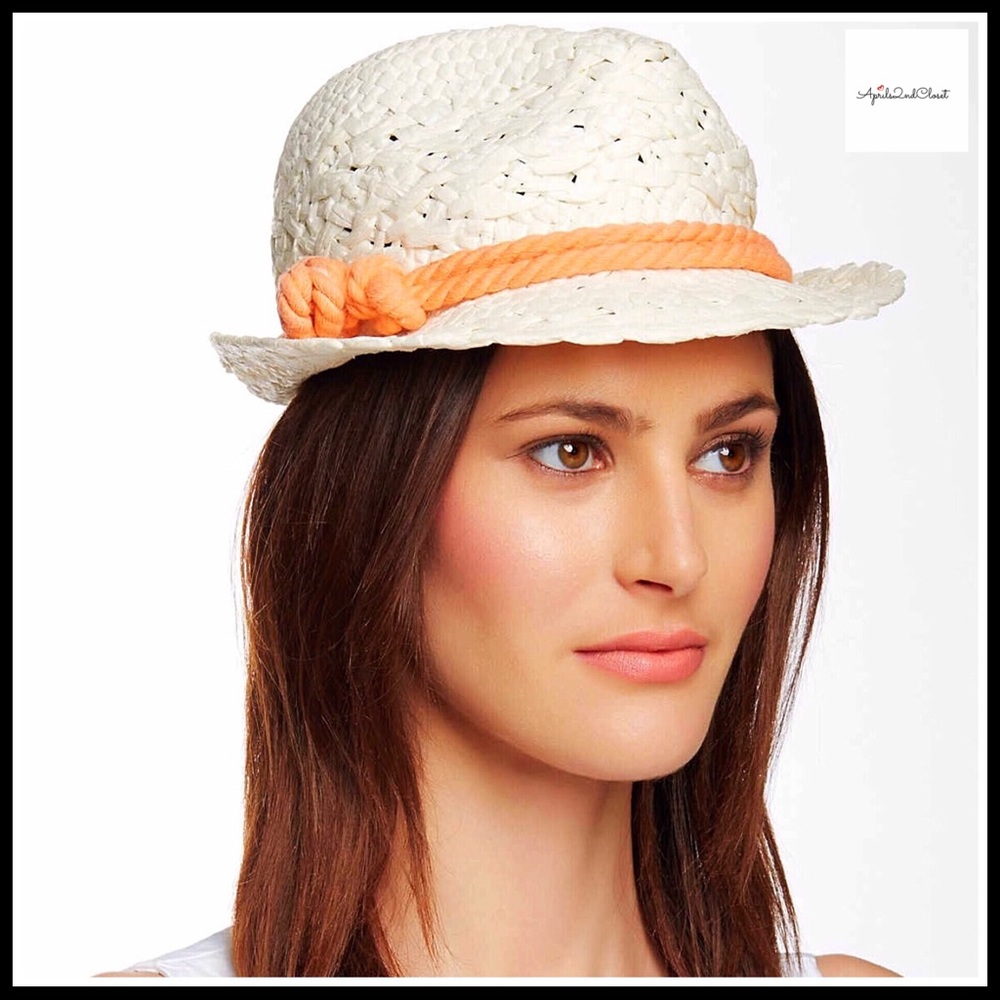 IVORY WOVEN FEDORA BOHO BOW BAND SUMMER HAT A3C - Picture 3 of 8